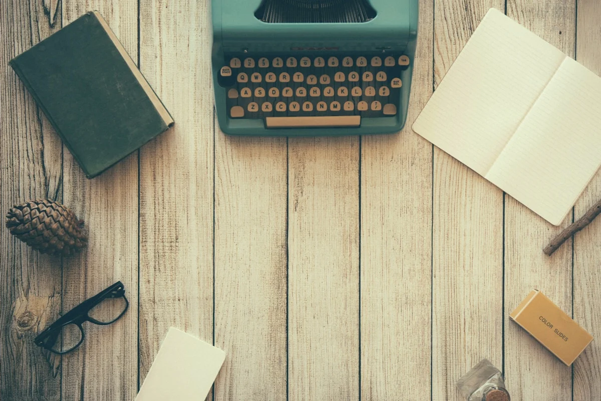 Notebook and pen on a desk